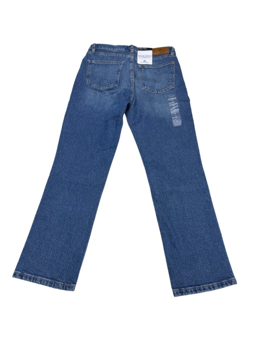 NWT $115 Laruen Ralph Lauren Women's High Rise Straight Ankle Blue Jeans, 8/29 - Picture 2 of 11